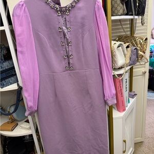Elegant Purple Women's Dress